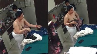 Bhabhi Changing Clothes In Clinic Captured In CCTV Watch Now