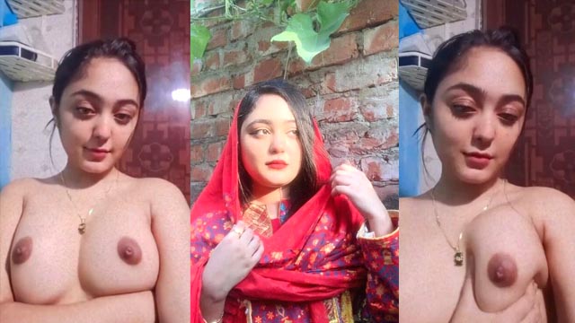 Horny Bengali University Girl Squeezing Brown Puffy Nipple Show