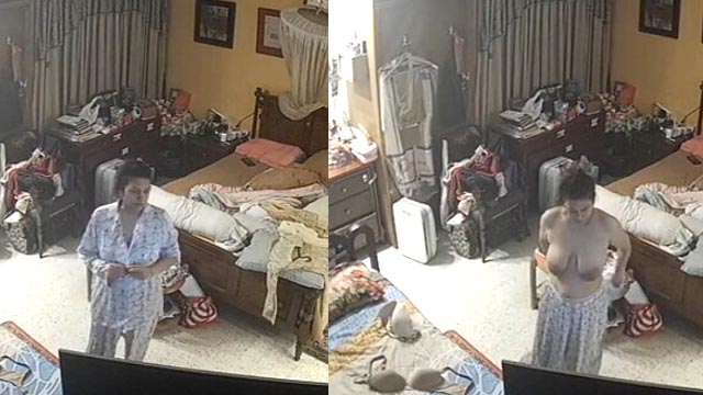 Sexy Bhabhi Changing Clothes Leaked CCTV Cam Lacked Video