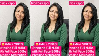 Monika Kapoor Live Stripping Full Nude Boobs Pressing Leaked Video