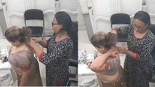 Free Rich Bhabhi Changing Parlour In CCTV Captured